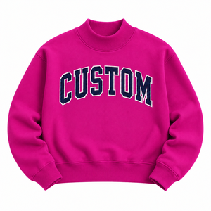 <b>Top</b> Selling New Design Winter Wear Long Sleeve Kids Pink Color <b>Mock</b> <b>Neck</b> Cozy Trendy Eco-Friendly Sweatshirt For Baby Girls - Product Image 1