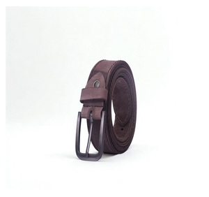 Cinturón Nubac de Cuero Genuino de Grano Completo con Hebilla de Pin, Ecológico, Ligero, Casual, Vintage, Duradero y Ajustable, Ancho de 35/40 mm para - Product Image 1