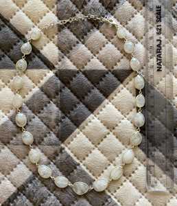 Collar de Plata de Ley 925 con Piedra Lunar Arcoíris Natural Hecha a Mano para Mujer, Elegante Collar Minimalista Chapado en Rodio para Boda - Product Image 4