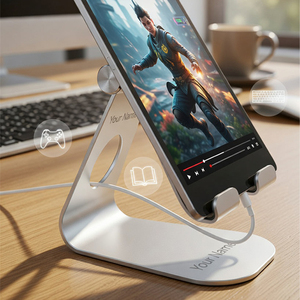 Wholesale Lamicall LTS-M83 Adjustable 4-13 Inch Tablet <b>Stand</b> for Desk Universal <b>Desktop</b> Dock Holder OEM Presentation Product - Product Image 4