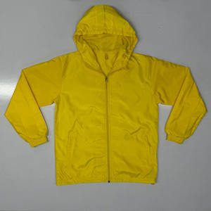 Veste de pluie en toile écologique unisexe personnalisée |   Veste coupe-vent légère et imperméable |   Parka d'extérieur à capuche et fermeture éclair intégrale |   Vente en gros - Product Image 3