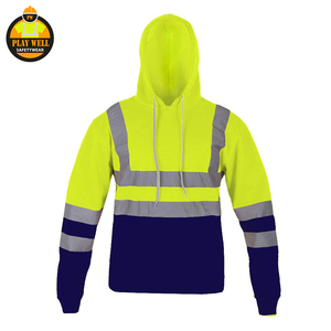 Reflective Safety Clothing Men's Hoodie Winter Waterproof Work Wear Hi Vis Reflective Hoodie - Product Image 4