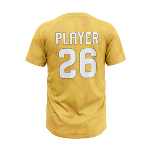 Uniforme de Liga Personalizado con Impresión por Sublimación Resistente a la Decoloración, Fabricante de Camisetas de Béisbol Premium de 2 Botones - Product Image 5