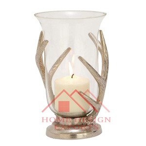 Portavelas de aluminio chapado para el hogar, hoteles y restaurantes, novedad de 2024, farolillos de velas para decoración del hogar - Product Image 4