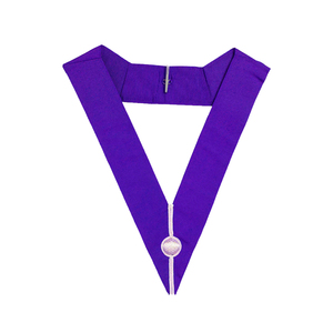 ปลอกคอเครื่องราชอิสริยาภรณ์มาสเตอร์เมสัน ปลอกคอเครื่องราชอิสริยาภรณ์ซีเนียร์เวอร์แดน ปลอกคอเครื่องราชอิสริยาภรณ์จูเนียร์เวอร์แดน พร้อมขอบสีทอง - Product Image 2