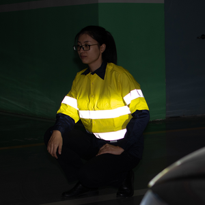 Camisa de Trabajo de Manga Larga con Cinta Reflectante de Alta Visibilidad - Product Image 3