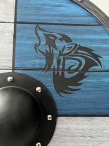 Bouclier viking artisanal en forme de loup |   Accessoire de cosplay nordique - Product Image 4