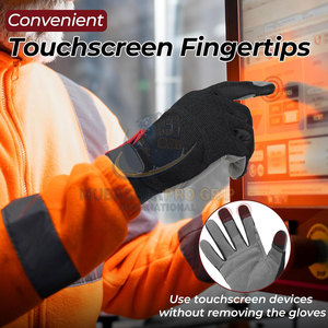 Quality Mechanic Gloves With Reinforced Palm Support For Active Work <b>Environments</b> Mechanic Gloves - Product Image 4