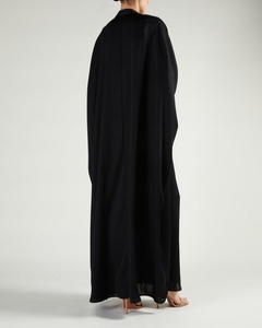 Nouvelle collection 2026 : Magnifique Abaya noire traditionnelle islamique pour femmes – Vêtements musulmans d'Arabie Saoudite et du Golfe - Product Image 3