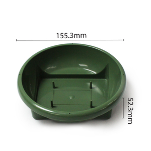 Plateau floral rond FT-03 en plastique vert 28,9 cm x 16,7 cm x 5 cm (H) FT03 Fête des Mères Remise de diplôme - Product Image 2