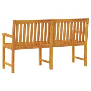 Banco de Jardín Grande y Resistente en Madera de Acacia Sólida Color Marrón Natural, Bancos para Patio - Product Image 5