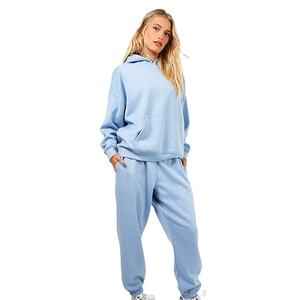 Trajes Deportivos Personalizados para Mujer, de Dos Piezas, Corte Regular, Talla Grande, Lisos, de Tela Gruesa, Precio de Fábrica al Por Mayor OEM - Product Image 2