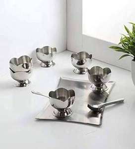 Tazón de metal para helado de grado alimenticio, taza de acero inoxidable para postres, para uso en la cocina - Product Image 3