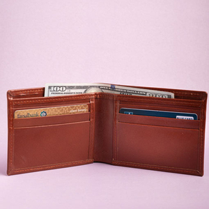 Cartera de Hombre 2026, Nueva, de Cuero Genuino, Larga, con Clip para Billetes, Delgada, con Cierre Abierto, Tarjetero, Venta al Por Mayor - Product Image 4