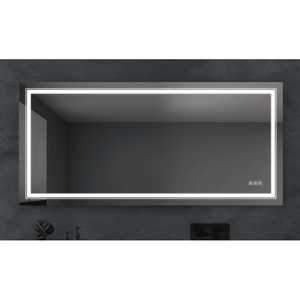 6028 pollici Anti-appannamento bagno LED specchio con pulsante elegante e pratico prodotto - Product Image 3