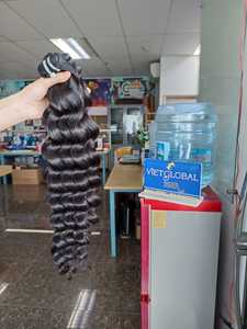 Trama de cabello crudo Paquete de cabello de onda profunda Proveedor de calidad Precio al por mayor Super doble dibujado Extensión de cabello vietnamita doble dibujado - Product Image 4