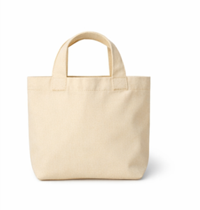 Canvas Tote <b>Bag</b> Medium Size Top Handle Daily Shopping <b>Bag</b> Beige Color Hand Length Handle Reusable <b>Fabric</b> <b>Bag</b> - Product Image 1