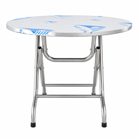 Table ronde pliante portable en gros pour événements extérieurs, mariages, réceptions et traiteur
