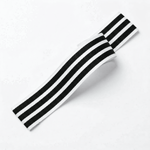 25mm Black White Stripe Grosgrain <b>Ribbon</b> Bulk Supply for Hair Accessories Sewing Projects Retail Packaging and DIY Craft Use - Product Image 1