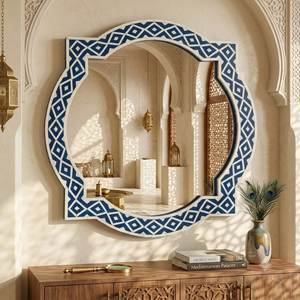 Decorative Bone Inlay <b>Mirror</b> <b>Frame</b> Luxury Handmade Wall <b>Mirror</b> With Intricate Craftsmanship For Interiors - Product Image 5
