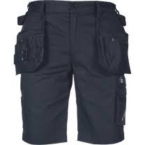 Men's <b>Overalls</b> Straight-leg Casual Sports Pants Five-point Multi-pocket Mid-waist Solid Knitted Anti-wrinkle Shorts Wholesale - Product Image 5
