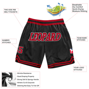 Pantalones Cortos de Baloncesto Personalizados de Alta Calidad, Transpirables, de Malla, con Nombre, Número y Logotipo Personalizados en Todas las Tallas - Product Image 2