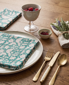 Wholesale Handmade Block Print 100% Cotton Square Napkin Reusable Eco-friendly <b>Table</b> <b>Linen</b> Floral Dining <b>Cloth</b> Farmhouse Kitchen - Product Image 1