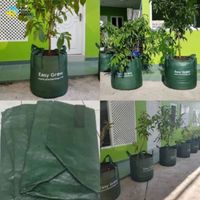 Bolsa de Cultivo Resistente de Alta Calidad de 100L, Resistente a los Rayos UV, con 4 Asas, para Verduras, Frutas, Jardinería y Agricultura