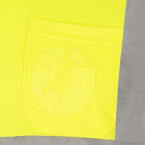 T-shirt de sécurité haute visibilité en polyester, personnalisable, avec bandes réfléchissantes, en matière légère et confortable – Fournisseur direct usine - Product Image 6