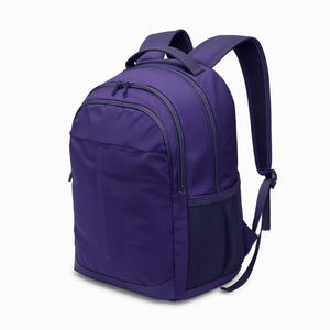 Sac à dos de sport violet avec compartiment à chaussures et rangement pour accessoires – Vente en gros - Product Image 1