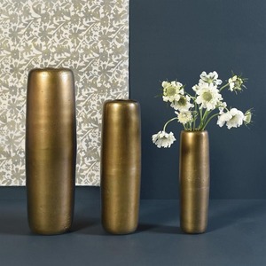 Jarrón de Mesa Redondo de Metal Hecho a Mano, Ecológico, Moderno, con Acabado Mate, para Decoración Floral de Bodas, Modelo MF-AB-692 de M F INTERNATIONAL EXPORTS - Product Image 5