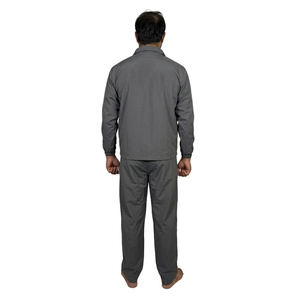 Survêtement d'hiver décontracté, veste à capuche élégante avec cordon de serrage, pantalon de jogging respirant et léger, personnalisable, pour un usage quotidien - Product Image 2
