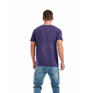 Camiseta de Cuello en V 100% Algodón para Hombre, Precio Económico, Venta Caliente, Logotipo Personalizado Impreso al por Mayor, Corte Holgado - Product Image 3
