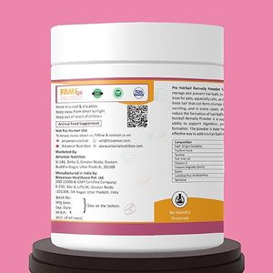 Poudre Aniamor Pro contre les boules de poils pour chiens et chats |   Pour le but de l'élimination des boules de poils | Complément alimentaire pour animaux de compagnie | Huile de foie de poisson avec <span class=keywords><strong>spiruline</strong></span> - Product Image 2