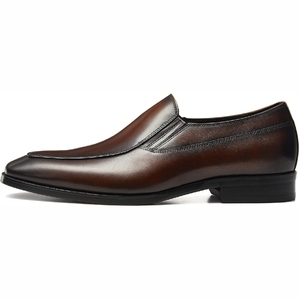 Botines de cuero genuino hechos a mano al por mayor con punta, para otoño, color personalizado, formales, de negocios, Oxford, con aumento de altura, suaves - Product Image 5