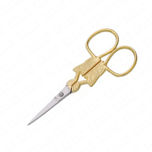 Ciseaux à broder de qualité supérieure avec manche doré, en acier inoxydable, pour travaux d'aiguille, logo personnalisé, prix de gros - Product Image 5