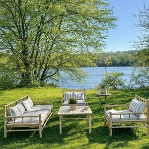 Natural Bamboo Garden Seating Set Outdoor <b>Sofa</b> Chairs and Coffee Tables Eco Friendly Patio Furniture for Villa Hotel Resort Use - Product Image 5
