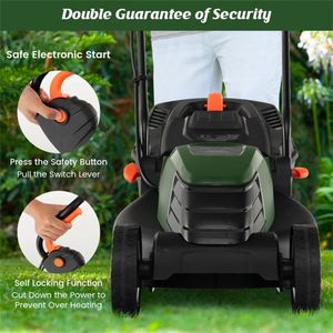 Tagliaerba Elettrico Semovente a Filo da 13,5 Pollici, 12 Ampere, Doppio Interruttore di Sicurezza, Verde, Personalizzabile, Supporto OEM per Raccoglierba - Product Image 2