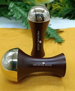 Medieval Edge Premium Kansa Wand Palm Grip Combo Grandes et moyennes tailles, fabriqué en Inde, original, pour soulagement des douleurs musculaires et éclat de la peau - Product Image 6
