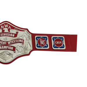 Ceinture de champion de lutte NWA Television Heavyweight - Ceinture de sport rouge personnalisable avec design ABC & CBS - Édition de collection premium - Product Image 4