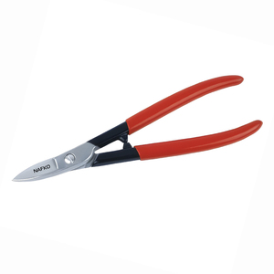 Tijeras Rectas Estilo Alemán de 180 mm, Herramienta para Hacer Joyas, Cortador de Hilo, Manualidades, Tijeras de Precisión con Mango Rojo - Product Image 1