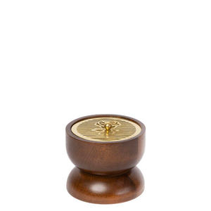 Quemador de incienso árabe de madera con tapa de metal dorado, cuenco para incienso de carbón, decoración para el hogar, regalo. - Product Image 3