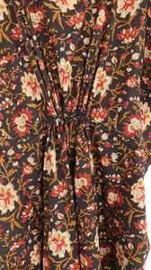 Robe kaftan bohème en coton pour femme, tenue de plage, vêtement de détente pour resort - Product Image 2