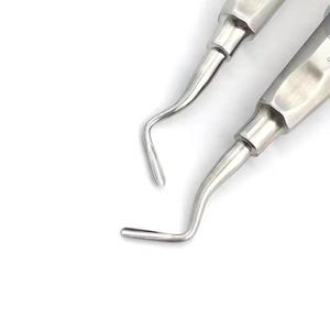 Elevadores Quirúrgicos Dentales de Acero Inoxidable con Agarre Ergonómico, Instrumento Manual Clase I con Certificación CE, Color Plateado - Product Image 6