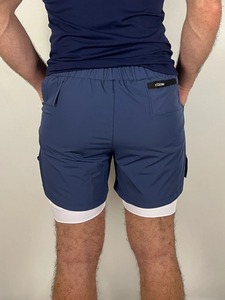 Pantalones Cortos Deportivos 2 en 1 para Hombre, Marca Ibex, Personalizados al por Mayor, de Alta Calidad, Compresivos, para Gimnasio, Running y Fitness - Product Image 2