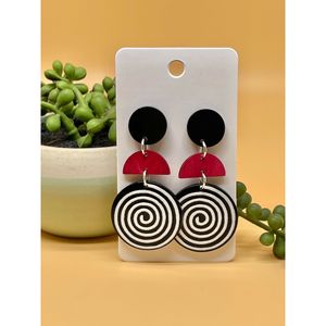 ต่างหูแฟชั่นเรซิ่นพรีเมียม งานฝีมือประณีต ประดับด้วยลูกปัด เหมาะสำหรับงานปาร์ตี้ งานเฉลิมฉลอง ใช้งานได้ยาวนาน ทนทาน RR - Product Image 2