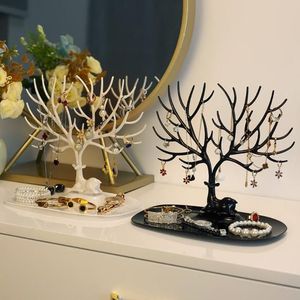 Modern Metal Jewelry Organizer Stand <b>Earring</b> <b>Holder</b> Display Rack Necklace Storage Stand for Necklace and Ring Display - Product Image 1
