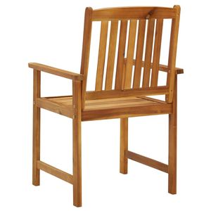 Juego de 2 Sillas de Patio de Madera Marrón, Colección de Muebles Elegantes para Exteriores - Product Image 6