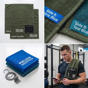 MALUZA INDUSTRIES Serviette de sport personnalisée en gros, séchage rapide, absorbante, toutes saisons, pour fitness, crossfit, club - Product Image 5