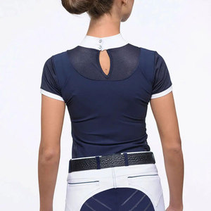 Camisetas de equitación deportivas para exteriores con control avanzado de la humedad y ajuste elástico para entrenamiento de equitación profesional - Product Image 2